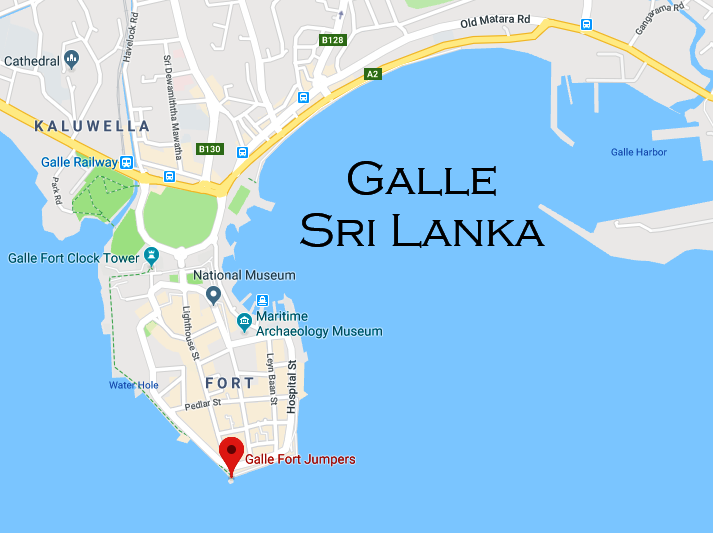 Map of Galle Fort